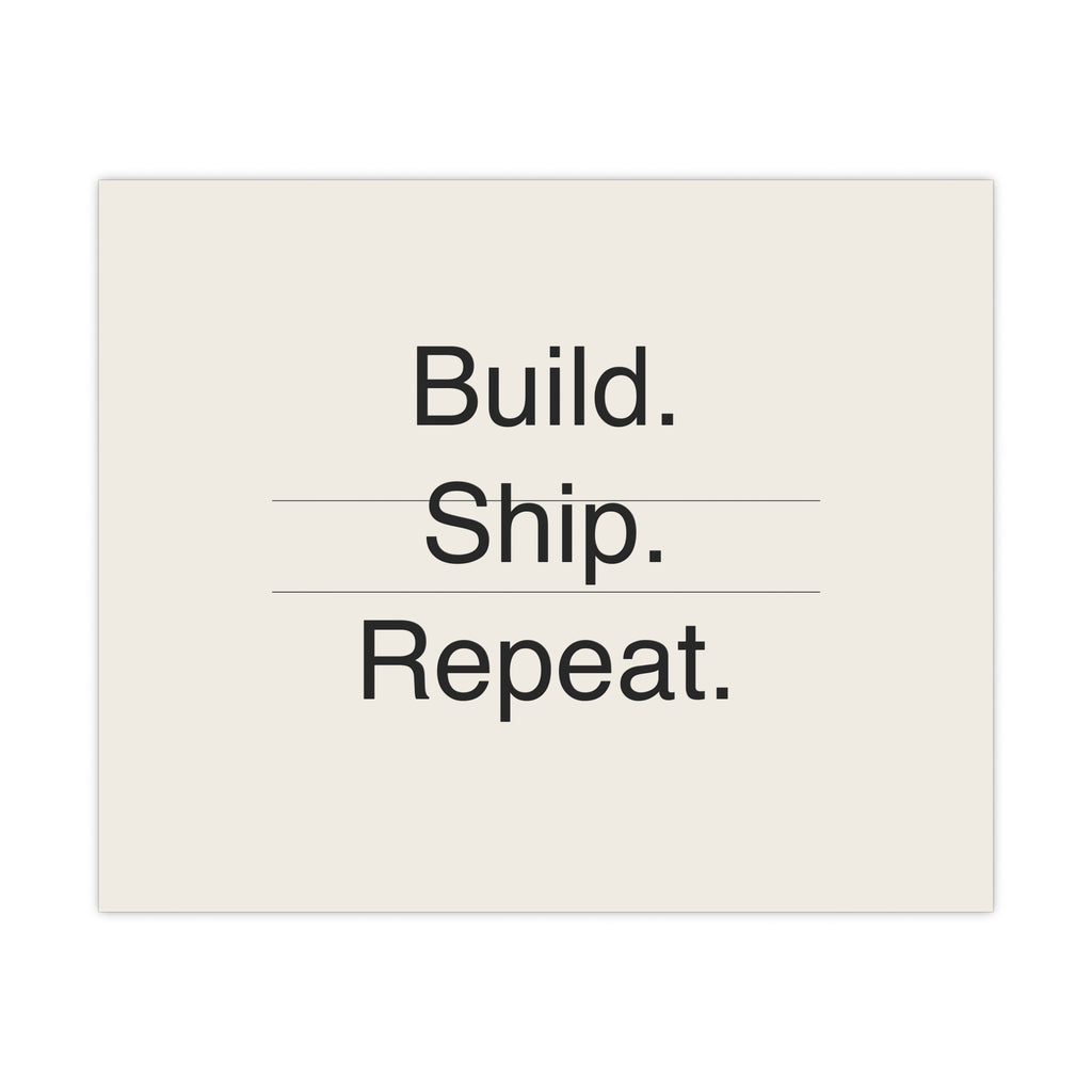 BUILD SHIP - Matte Poster