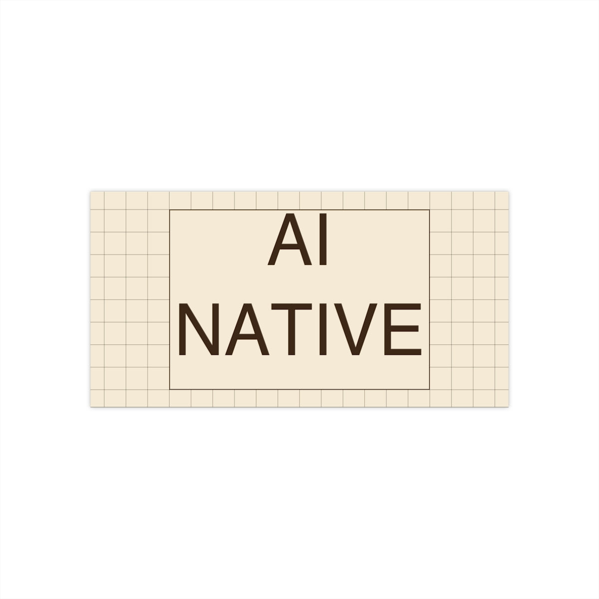 AI NATIVE - Bumper Sticker