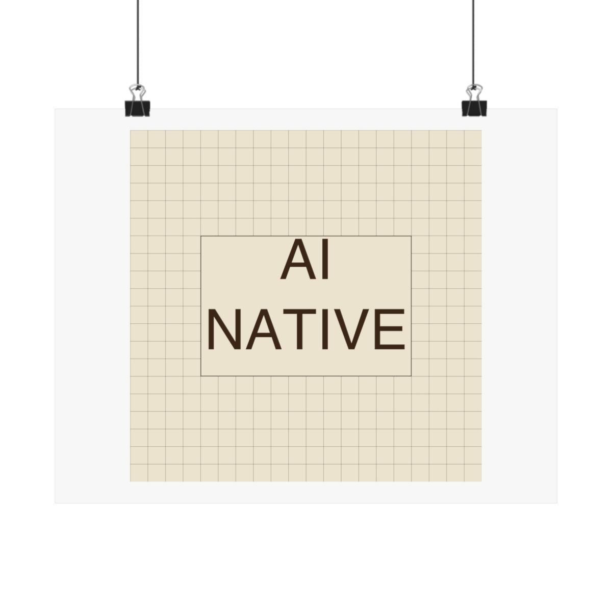 AI NATIVE - Satin Posters (210gsm)