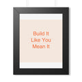 BUILD IT - Framed Vertical Poster