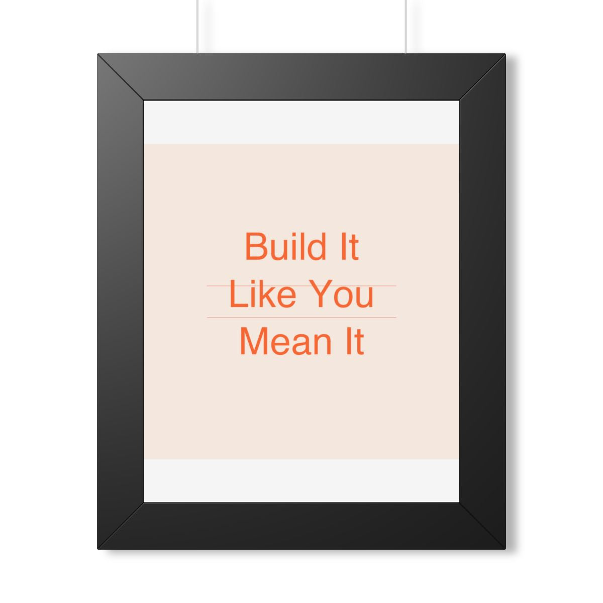 BUILD IT - Framed Vertical Poster