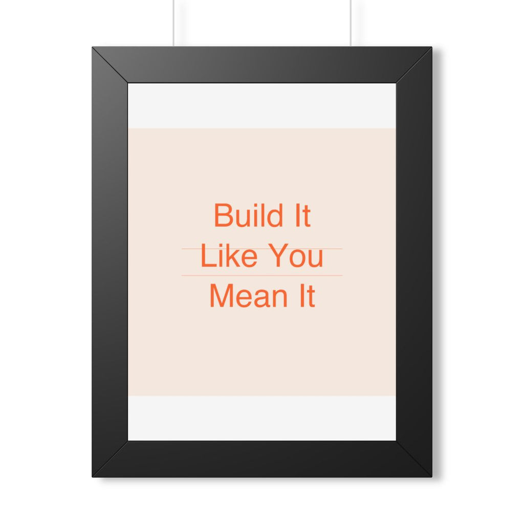BUILD IT - Framed Vertical Poster
