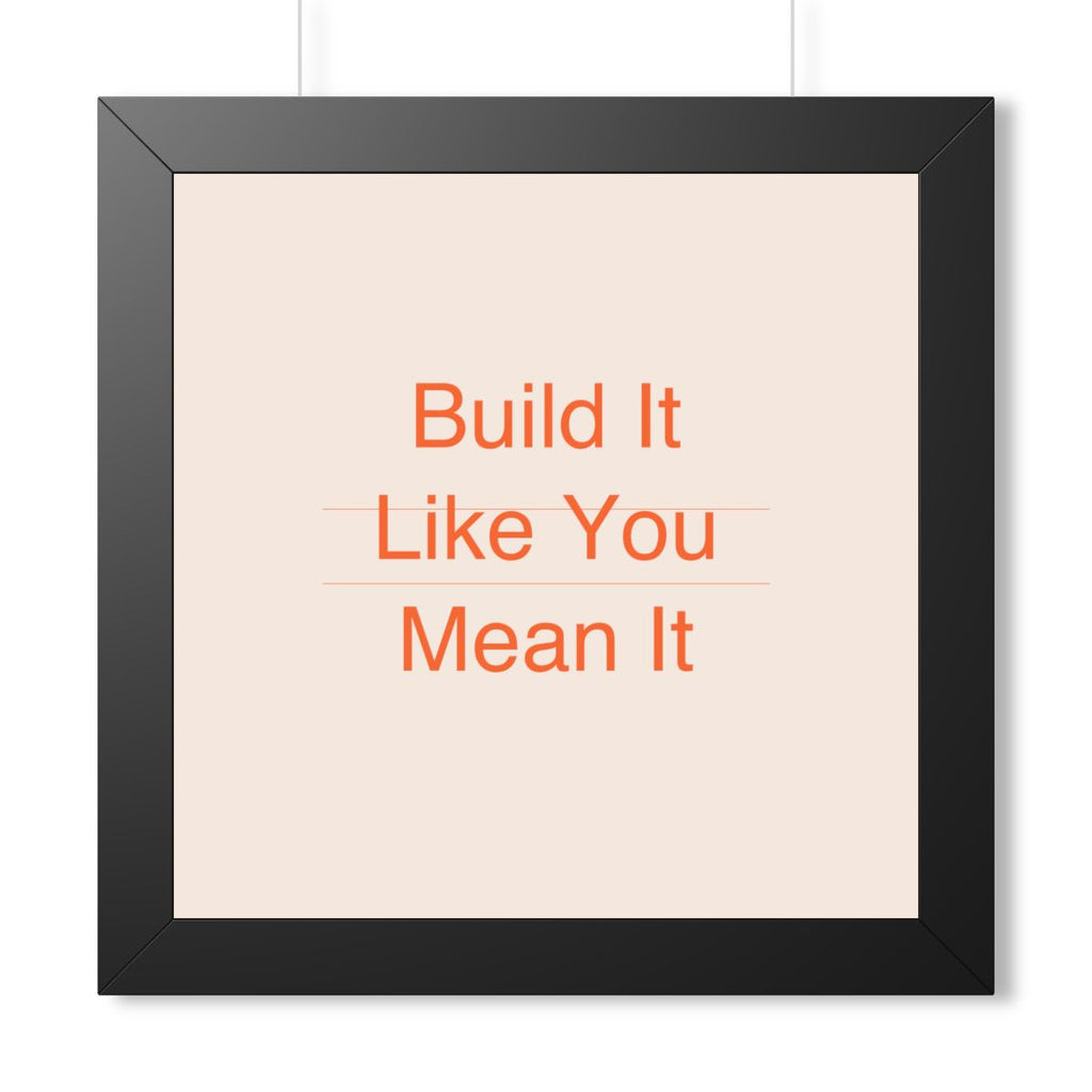 BUILD IT - Framed Vertical Poster