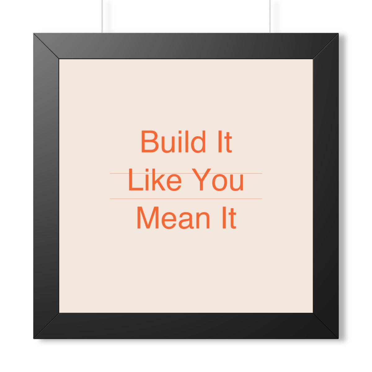 BUILD IT - Framed Vertical Poster
