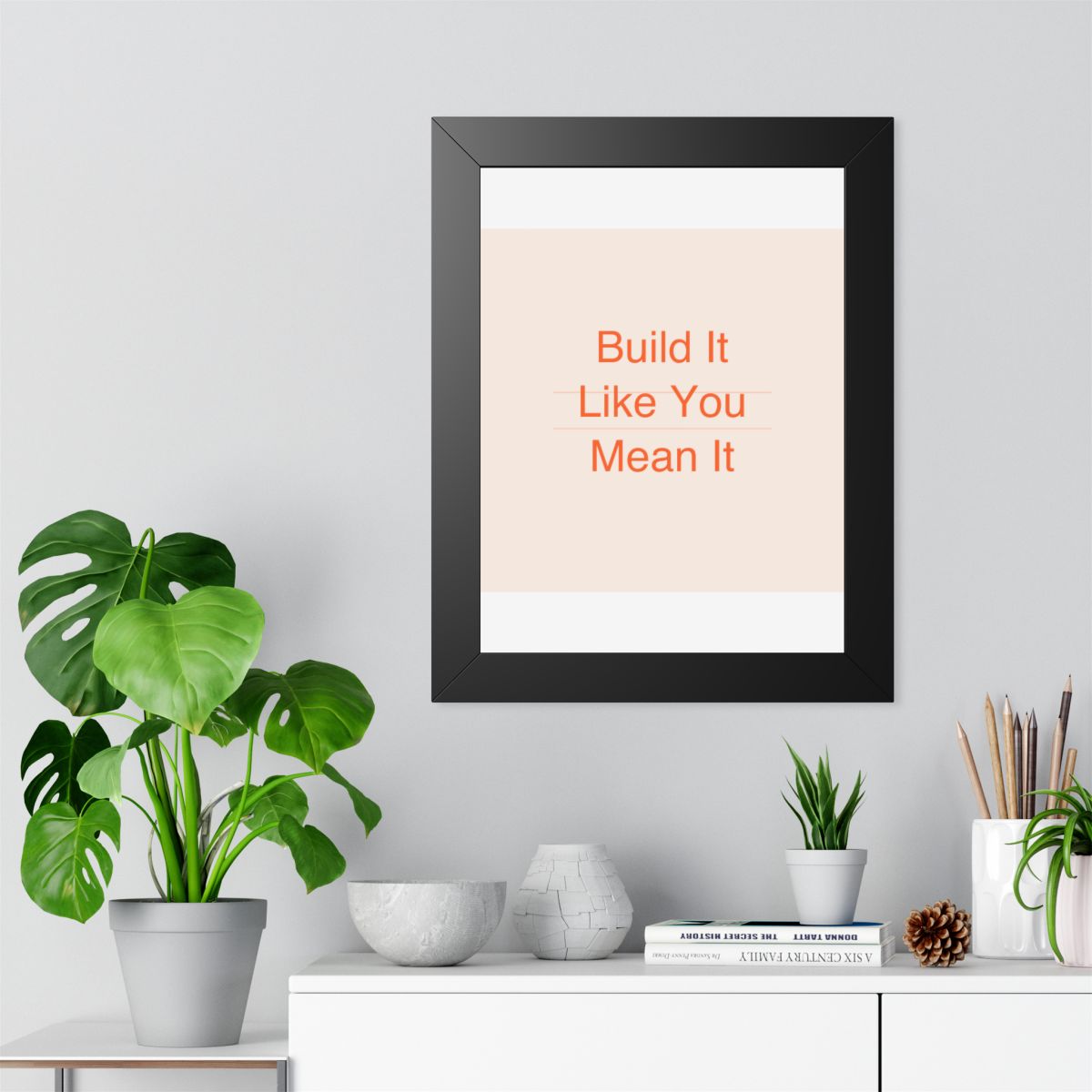 BUILD IT - Framed Vertical Poster