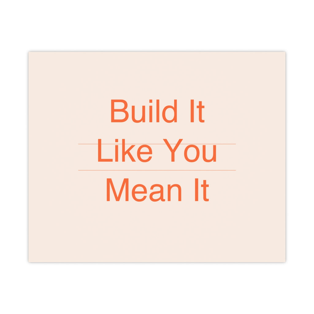 BUILD IT - Matte Poster