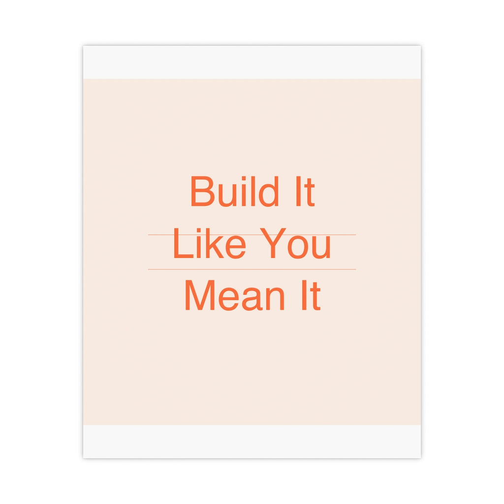 BUILD IT - Matte Poster