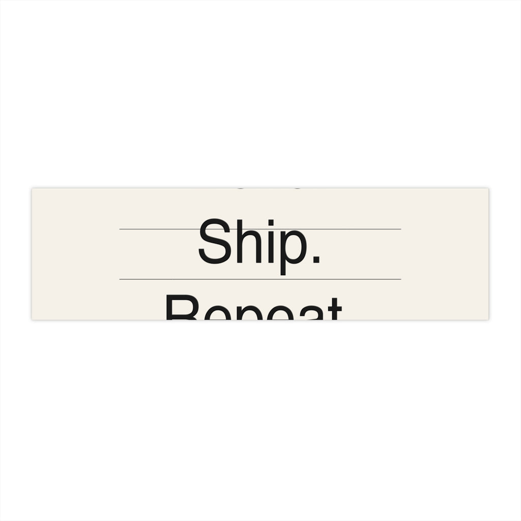 BUILD SHIP - Bumper Sticker