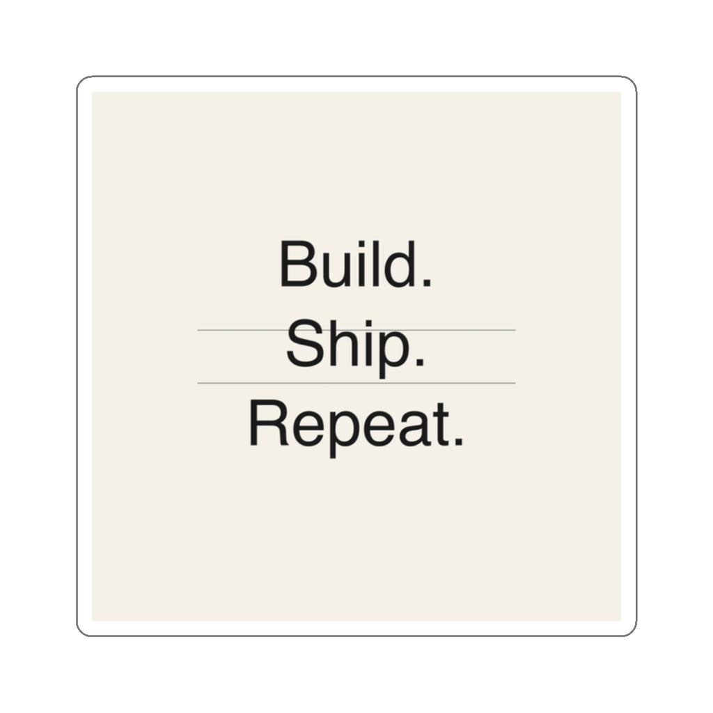 BUILD SHIP - Die-Cut Sticker