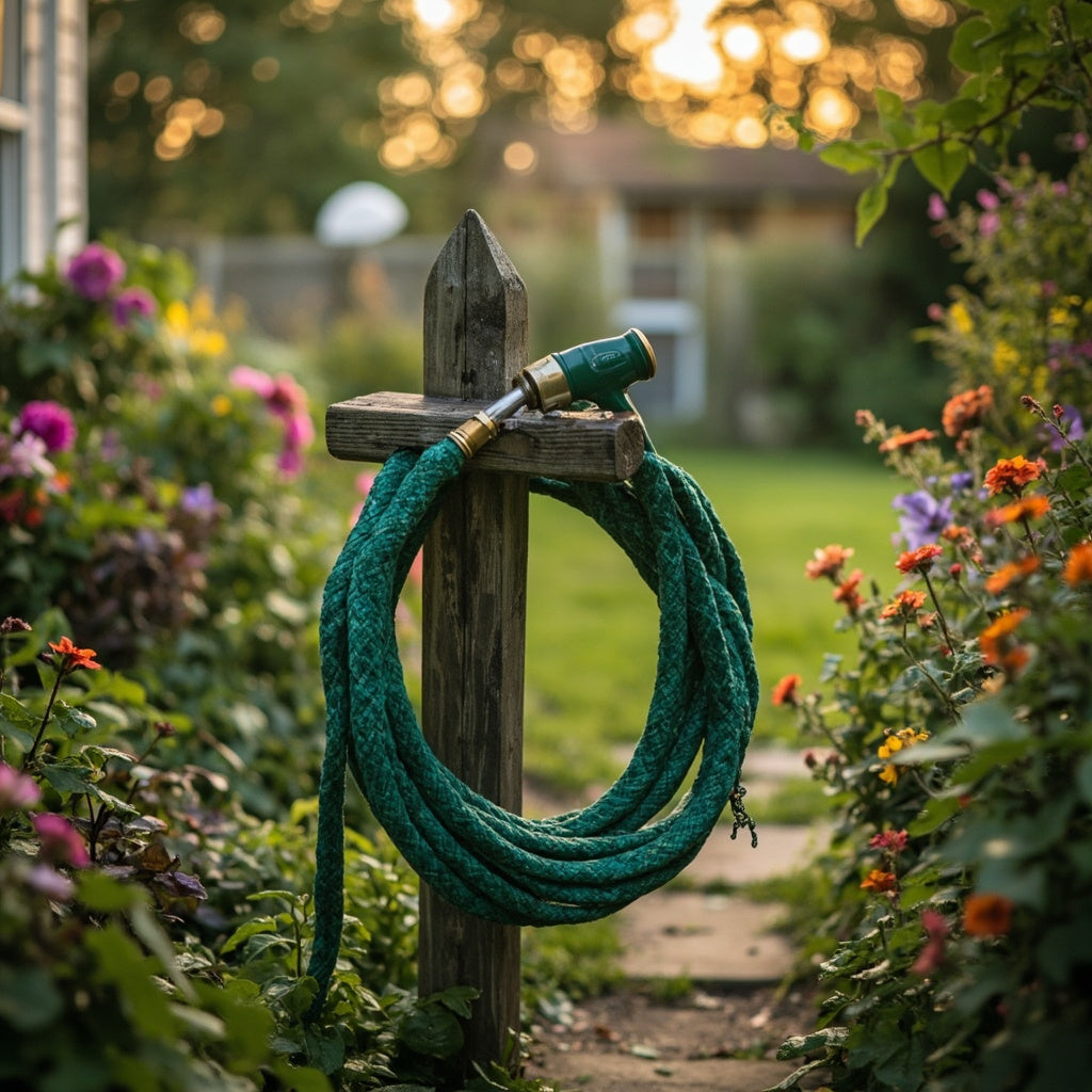 Cast Iron Garden Hose Holder Decorative