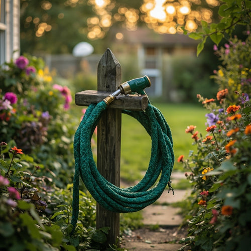 Cast Iron Garden Hose Holder Decorative