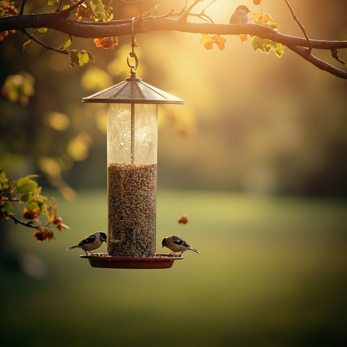Ceramic Bird Feeder Hanging Garden
