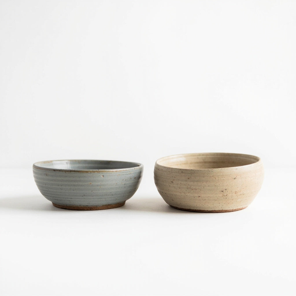 Ceramic Pet Bowl Set Stoneware 2 Piece