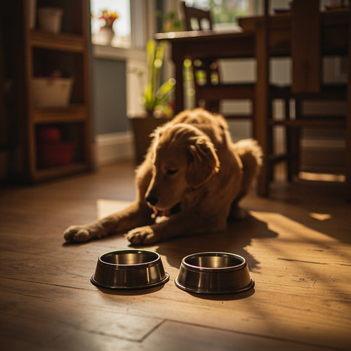 Ceramic Pet Bowl Set Stoneware 2 Piece