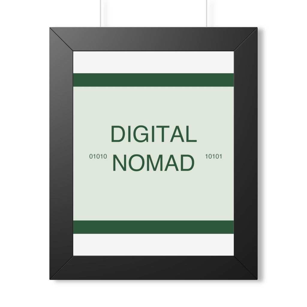 DIGITAL NOMAD - Framed Vertical Poster