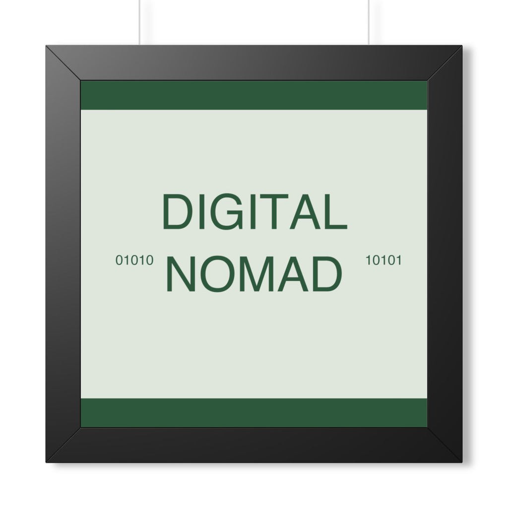 DIGITAL NOMAD - Framed Vertical Poster