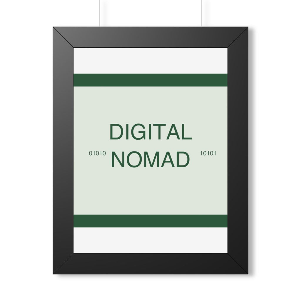 DIGITAL NOMAD - Framed Vertical Poster
