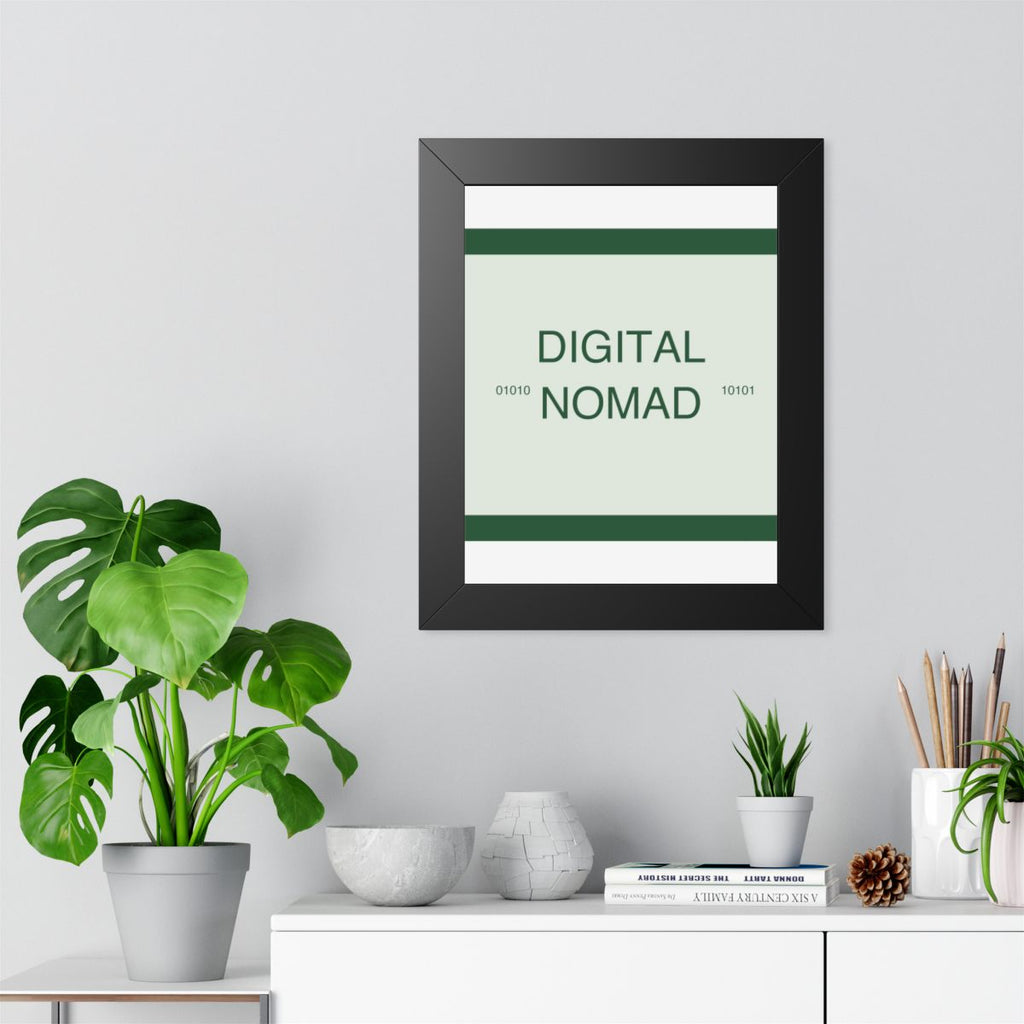 DIGITAL NOMAD - Framed Vertical Poster
