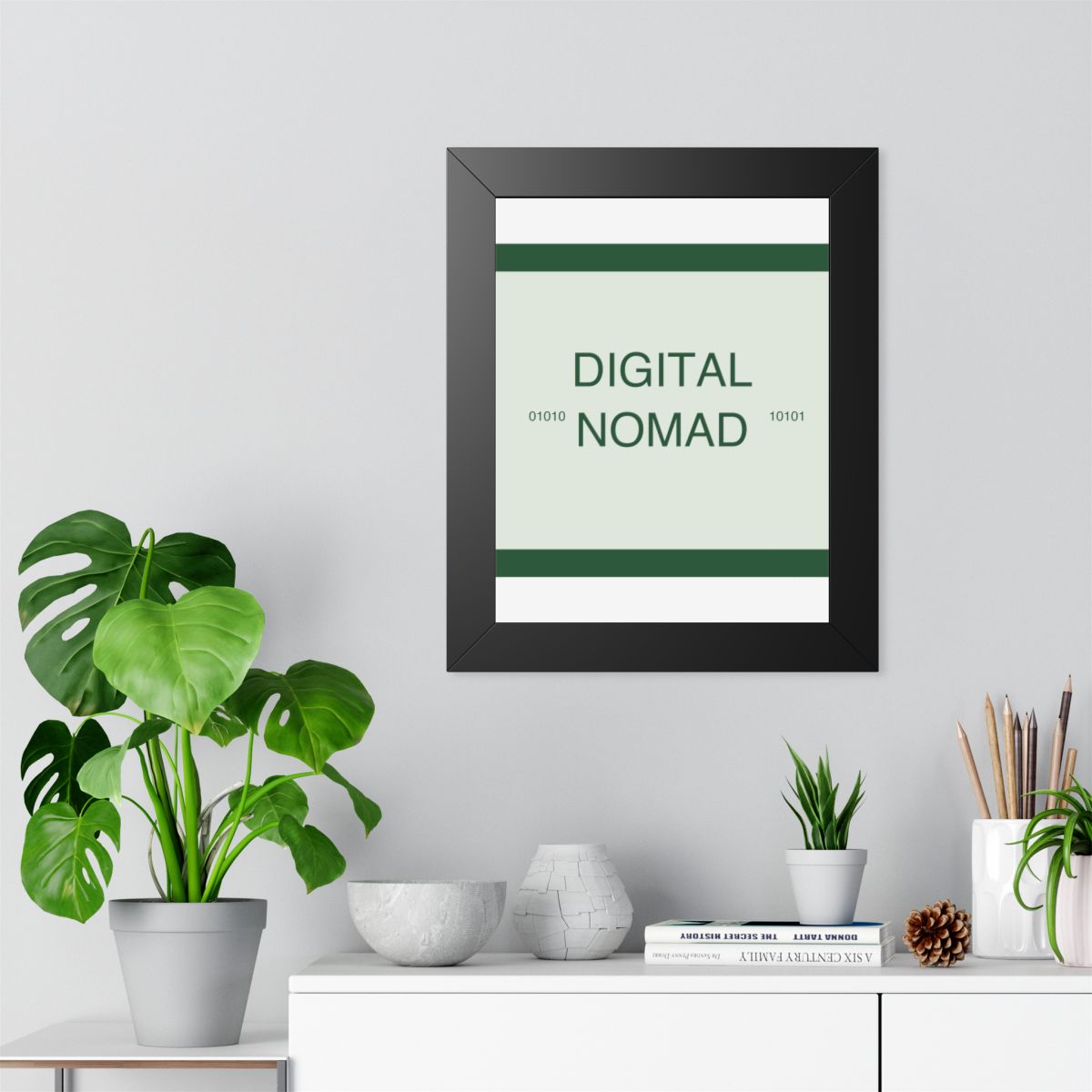 DIGITAL NOMAD - Framed Vertical Poster