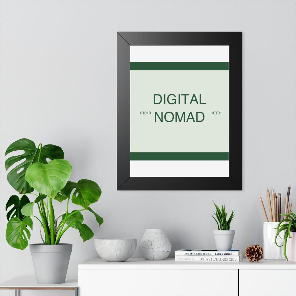 DIGITAL NOMAD - Framed Vertical Poster