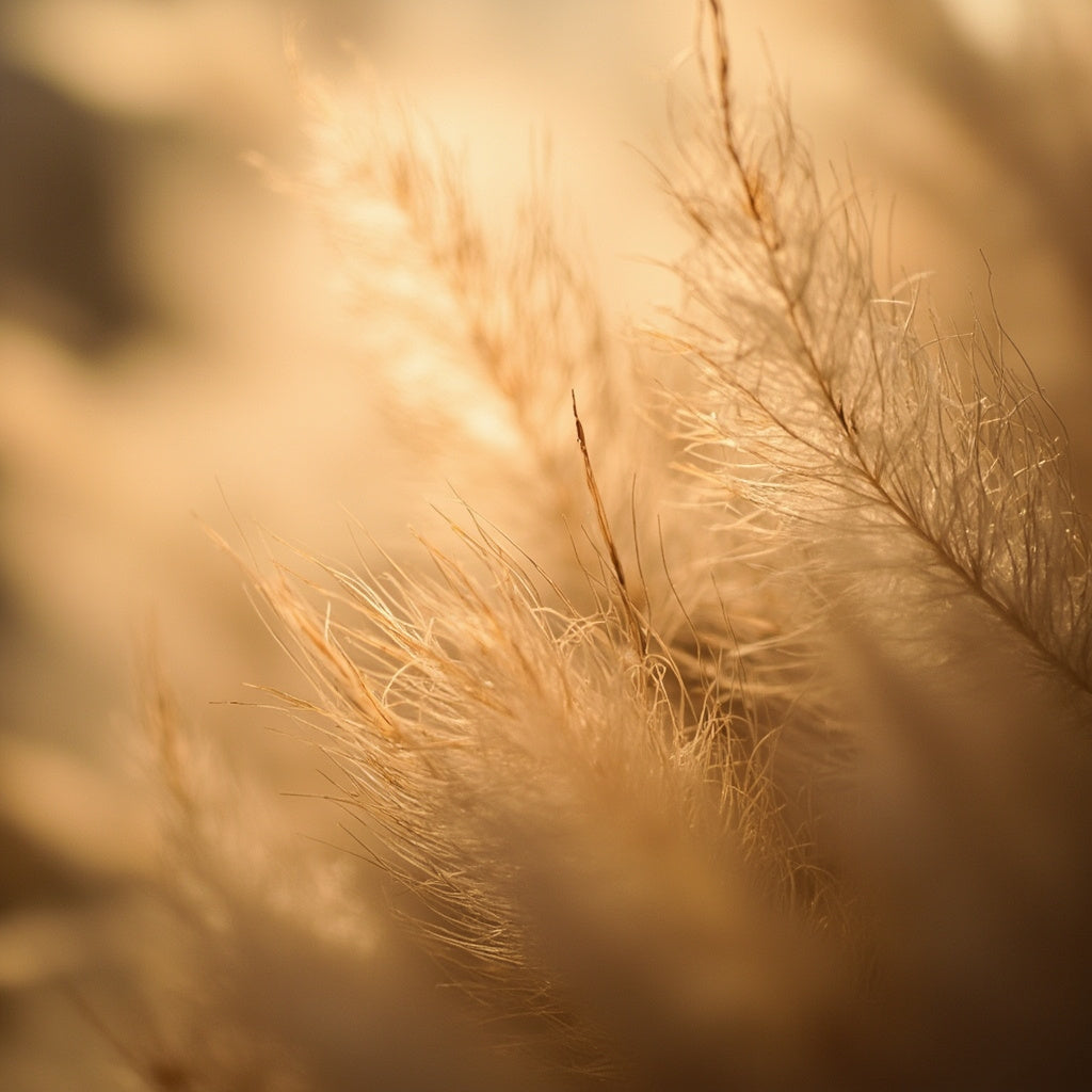 Faux Pampas Grass Dried Bouquet