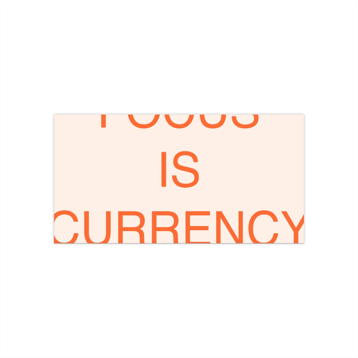 FOCUS FLOW - Bumper Sticker