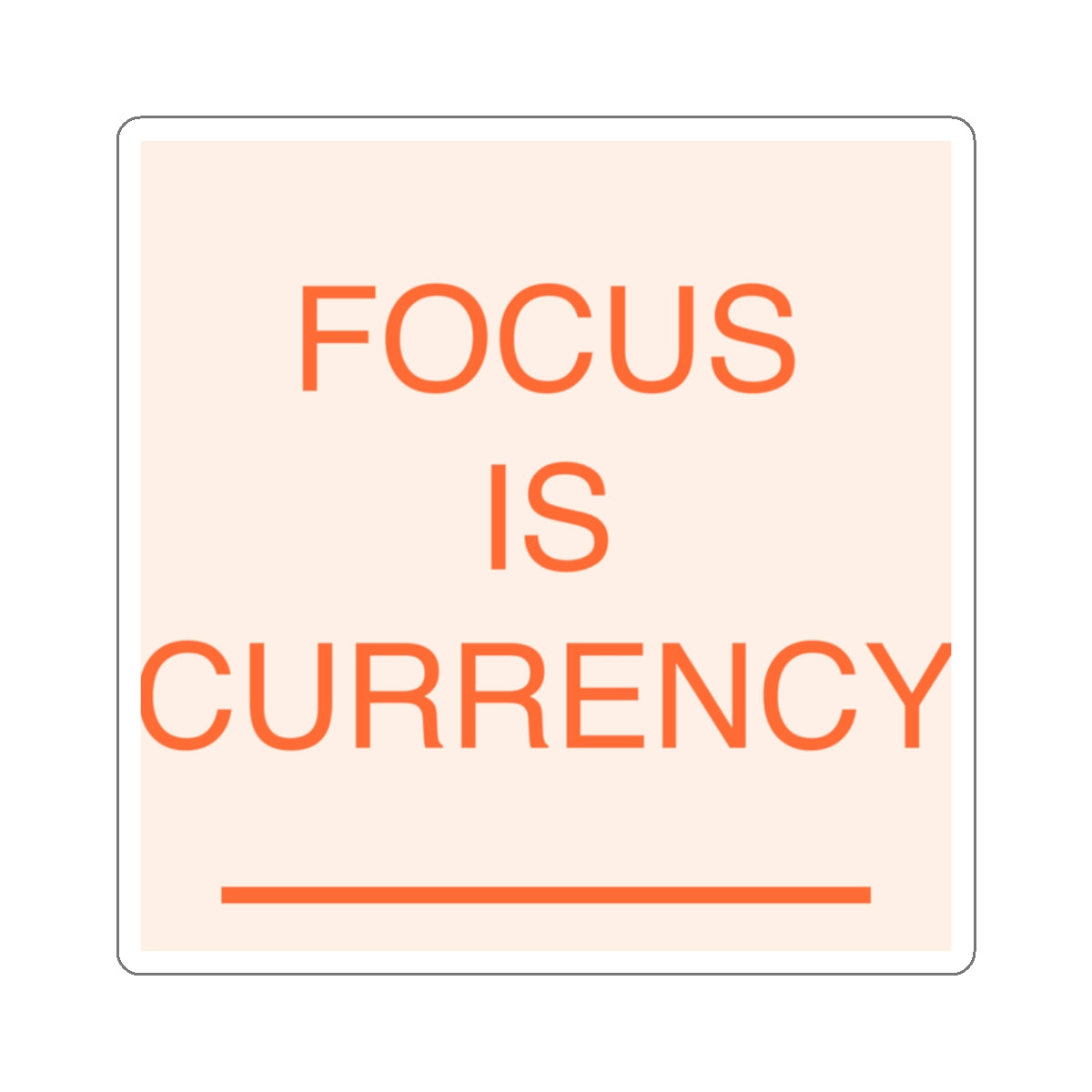 FOCUS FLOW - Die-Cut Sticker