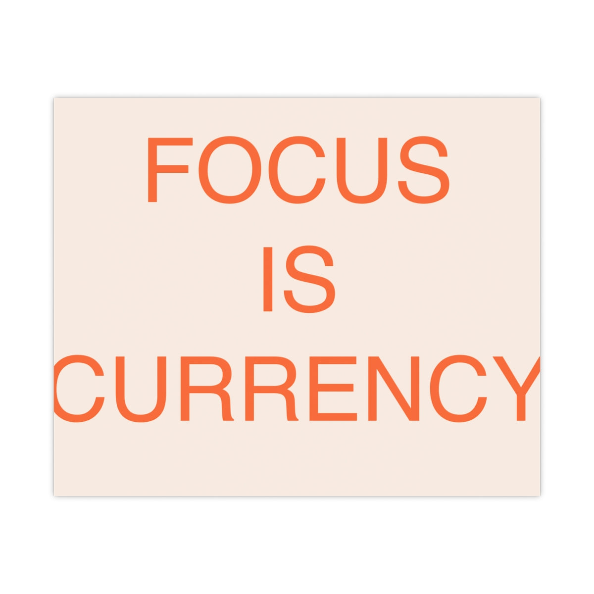FOCUS FLOW - Matte Poster