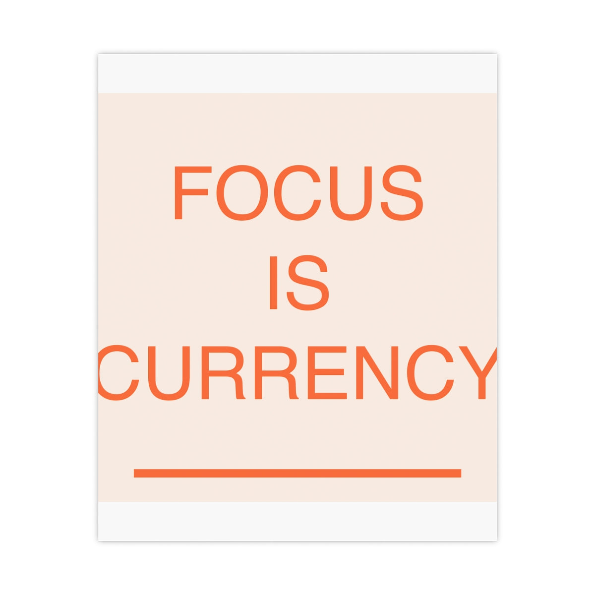 FOCUS FLOW - Matte Poster