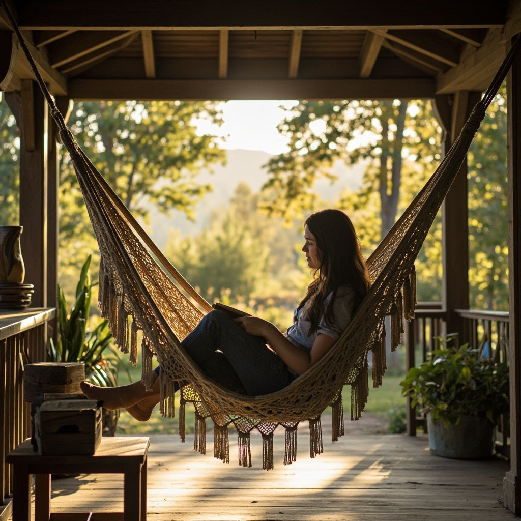Hammock Swing Chair with Cushion Cotton
