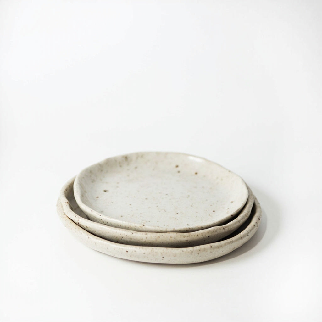 Handmade Ceramic Dinner Plates Set of 4