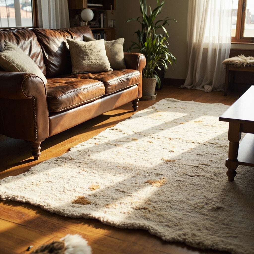Handwoven Jute Area Rug 5x8 Natural