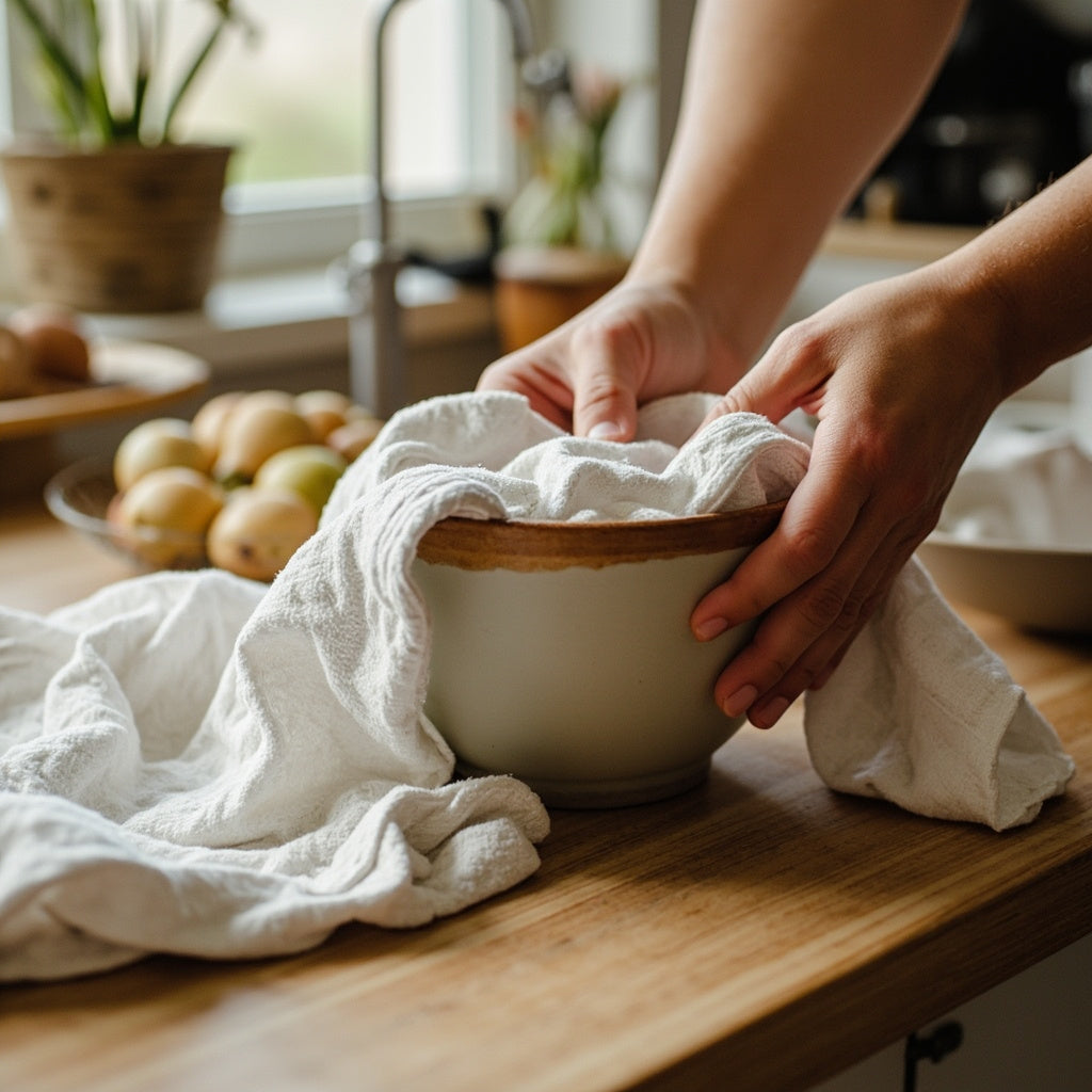 Linen Tea Towels Set of 3 Natural