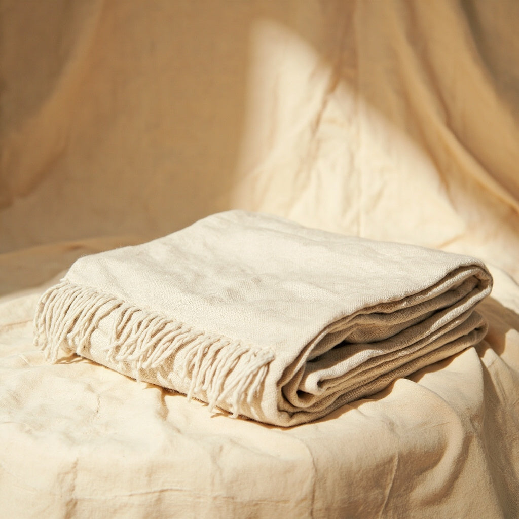 Linen Throw Blanket (Stonewashed) - Hearth & Hide