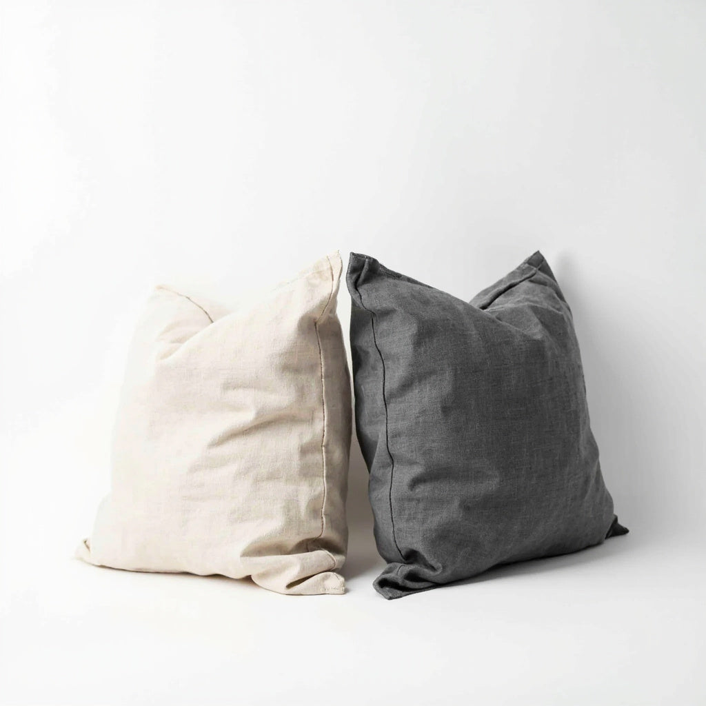 Linen Throw Pillow Covers Set of 2