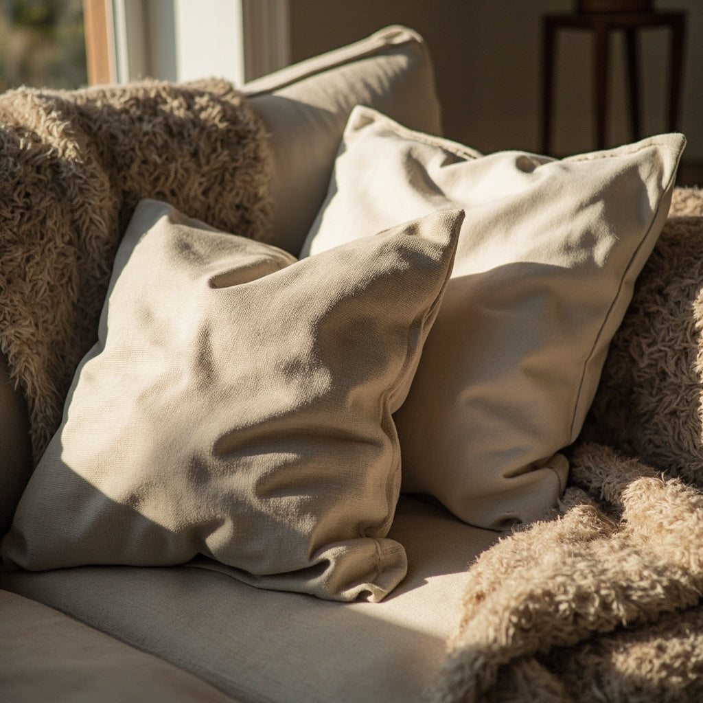 Linen Throw Pillow Covers Set of 2