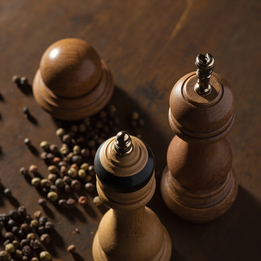 Salt and Pepper Grinder Set Adjustable