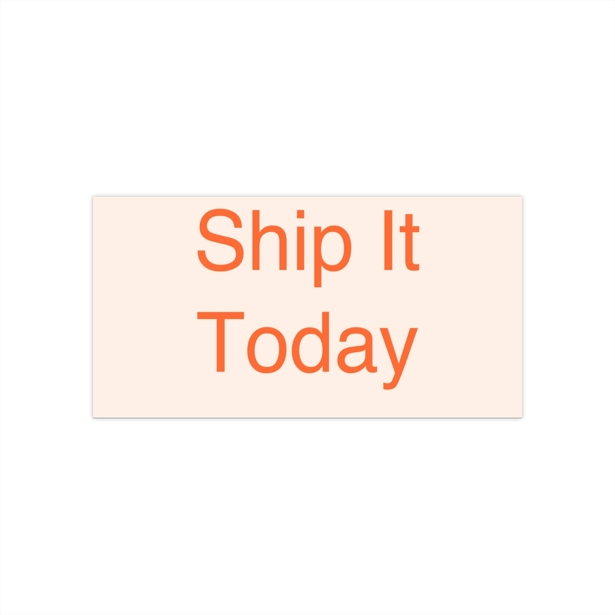 SHIP IT - Bumper Sticker