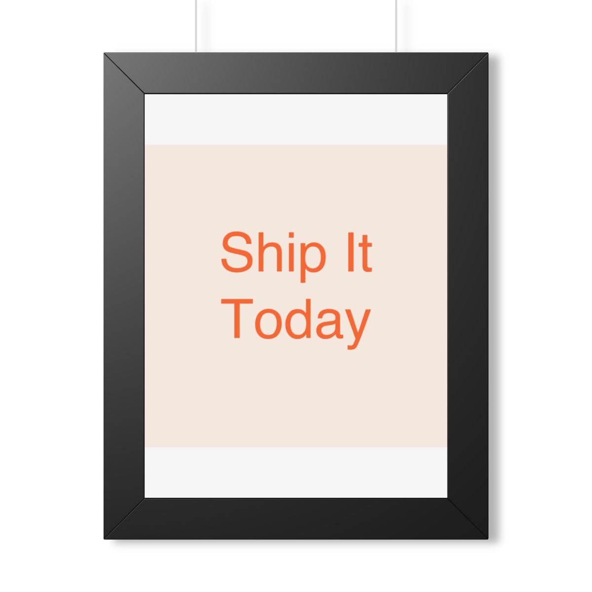 SHIP IT - Framed Vertical Poster
