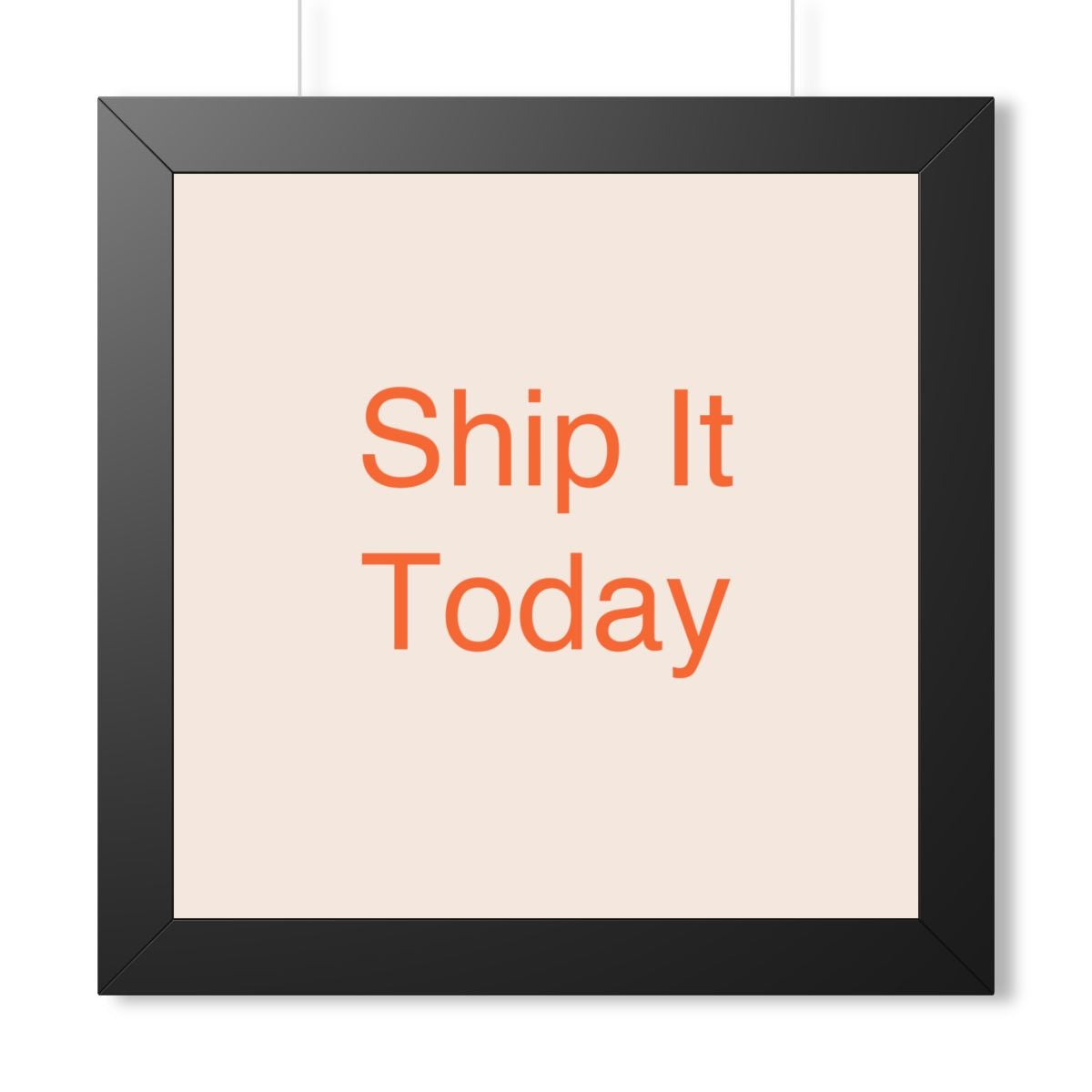 SHIP IT - Framed Vertical Poster