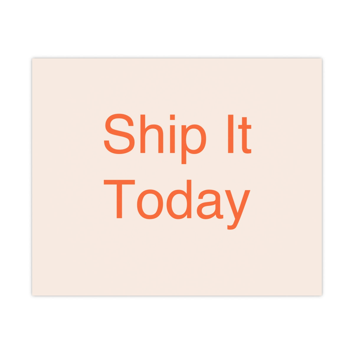 SHIP IT - Matte Poster