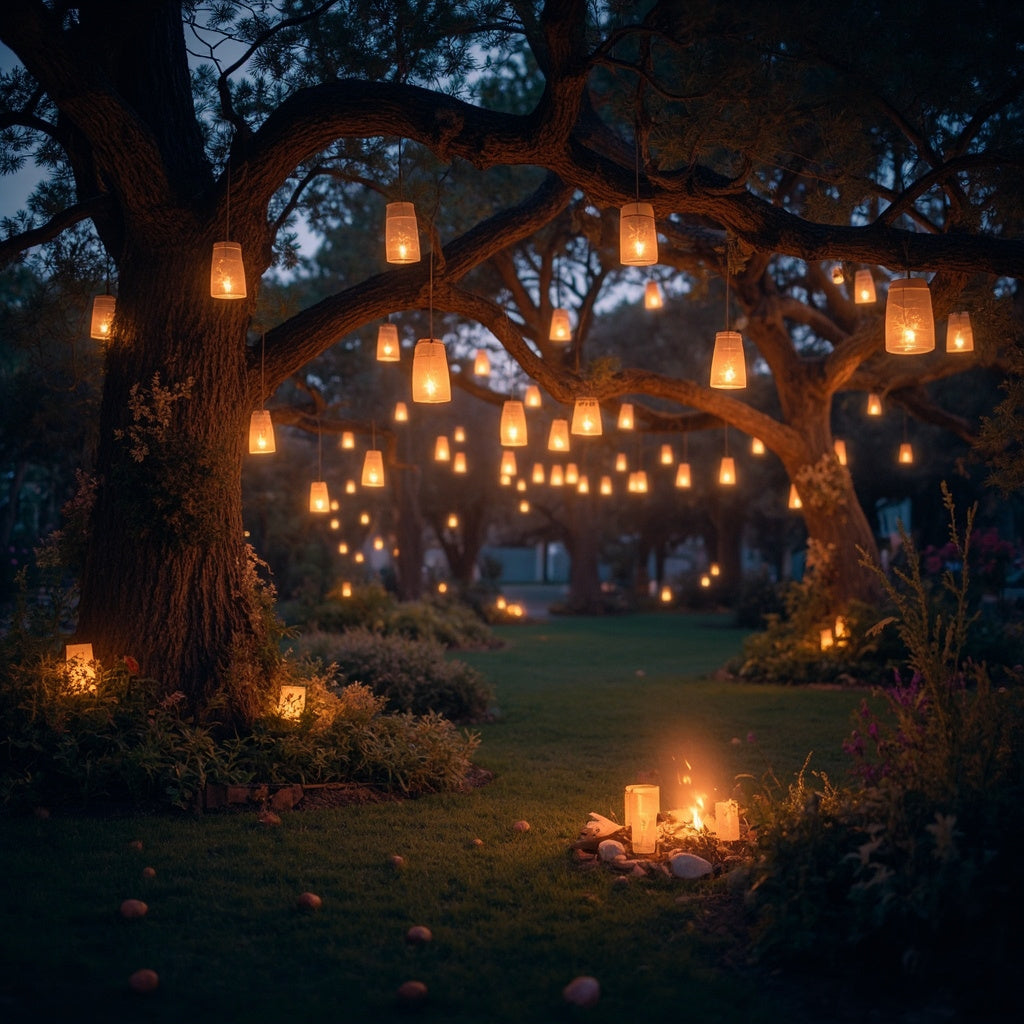 Solar Lantern Garden Lights Set of 4