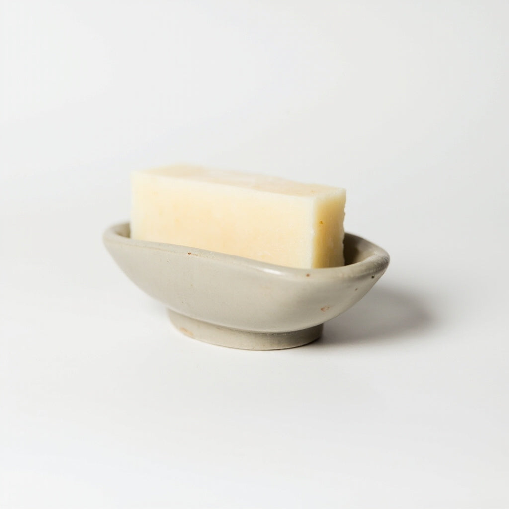 Stoneware Soap Dish with Drainage