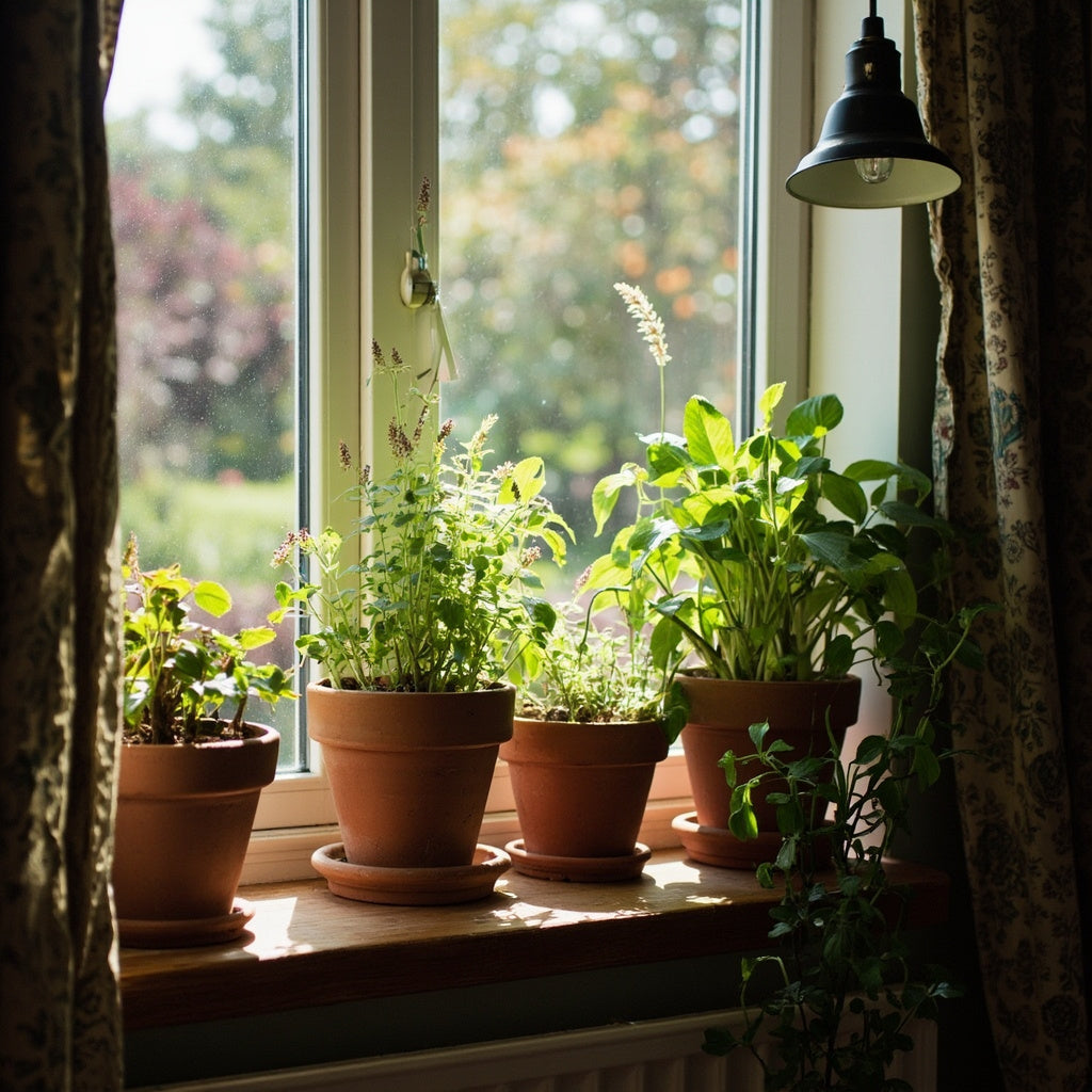 Terracotta Plant Pots Set of 5 with Saucers