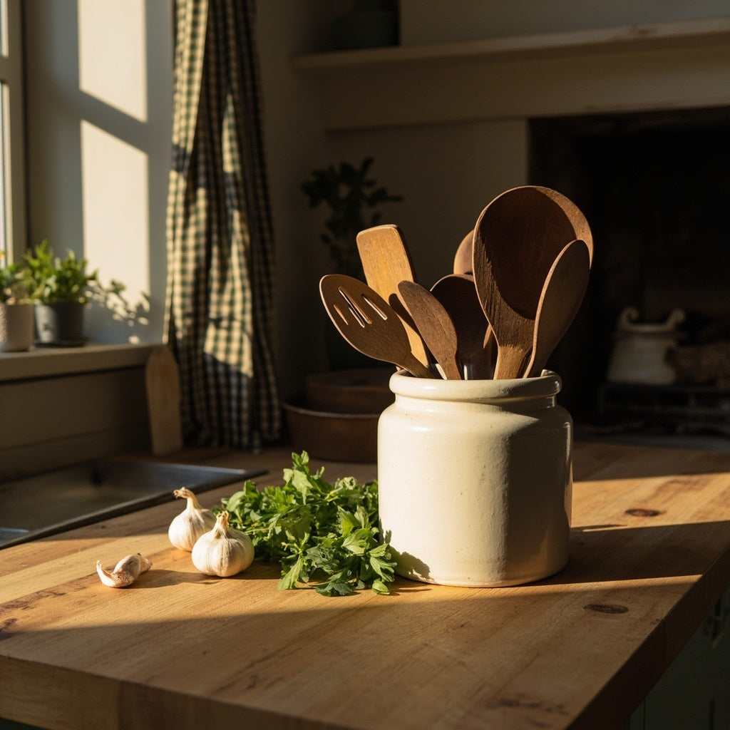Walnut Wooden Cooking Utensil Set 5 Piece