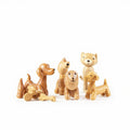 Wooden Pet Toy Set Natural 5 Piece