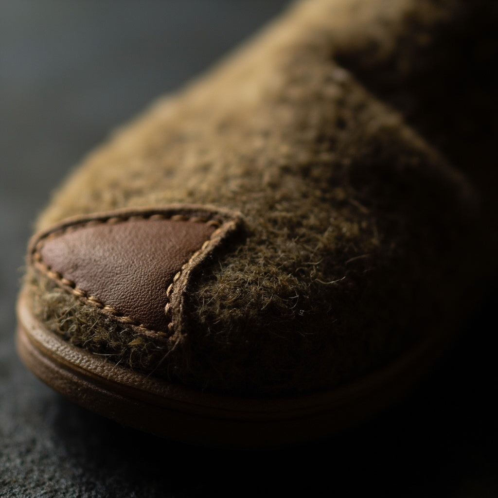 Wool Felt Slippers Unisex Handmade