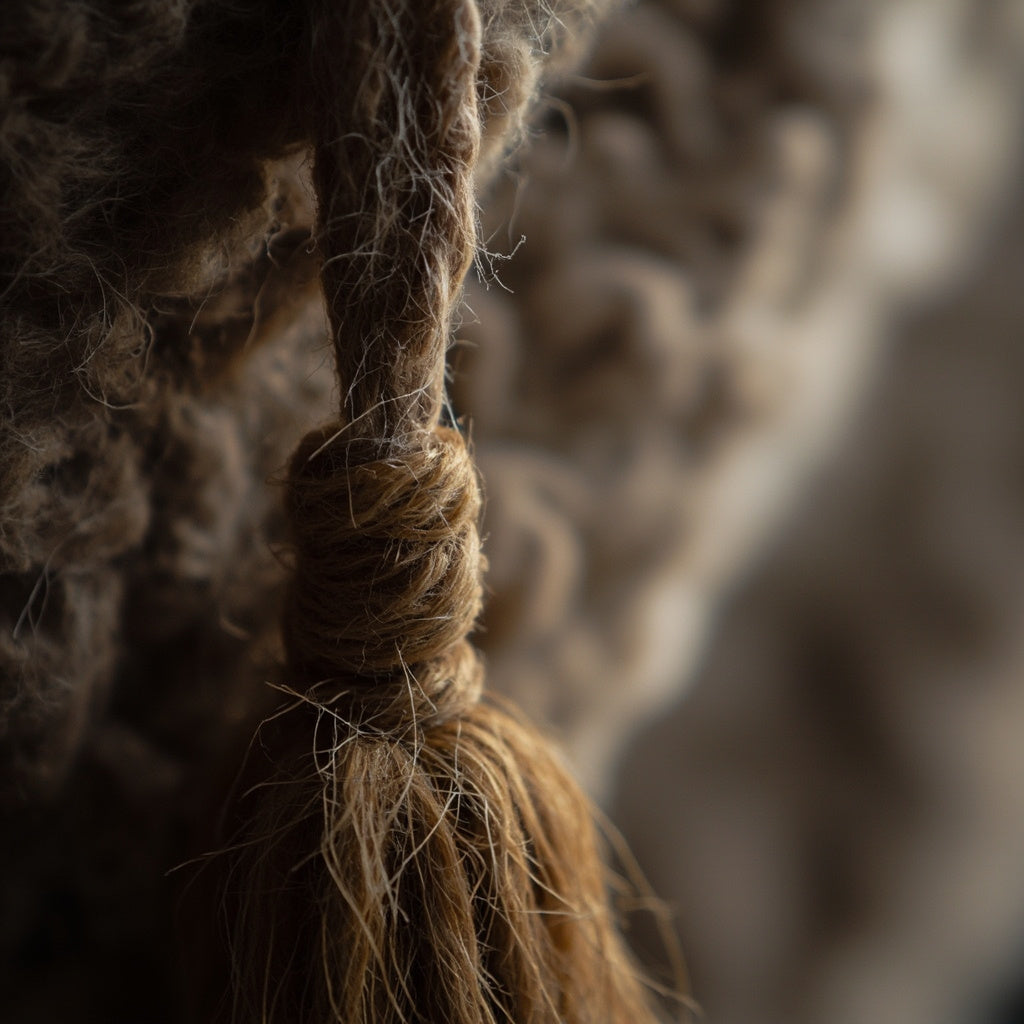 Wool Throw Blanket Woven Tasseled