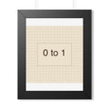 ZERO TO ONE - Framed Vertical Poster