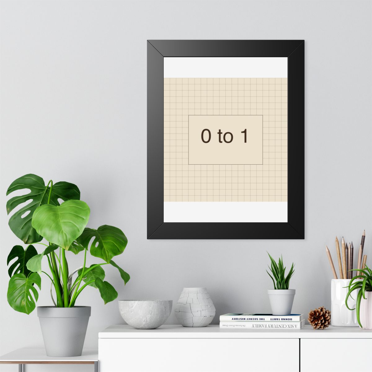 ZERO TO ONE - Framed Vertical Poster